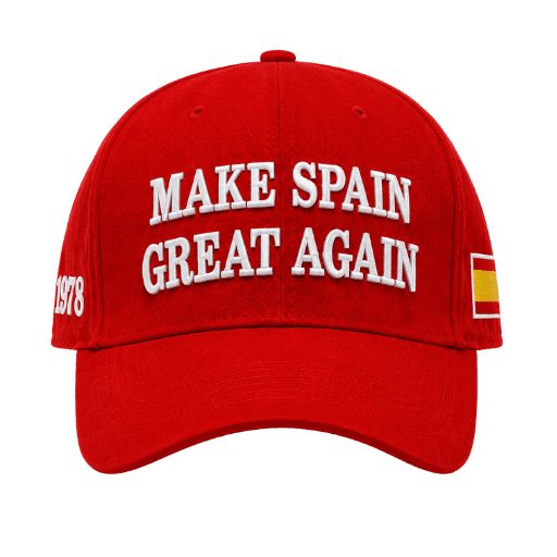 Gorra MSGA roja, vista frontal